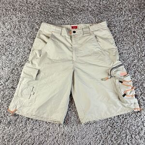 Mossimo Cargo Shorts Mens 30 Y2K Wide Leg Baggy Retro Skate Rave Grunge Punk USA